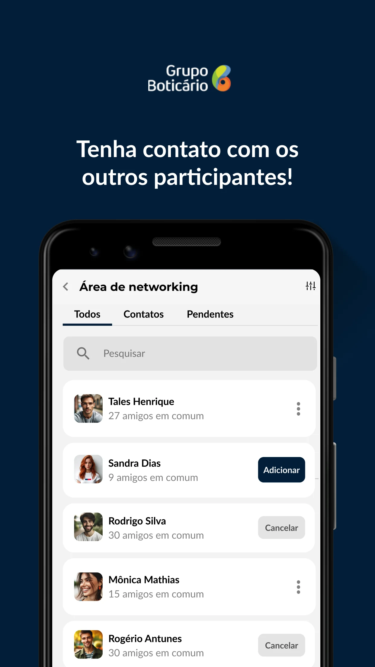 Eventos Grupo Boticário screenshot